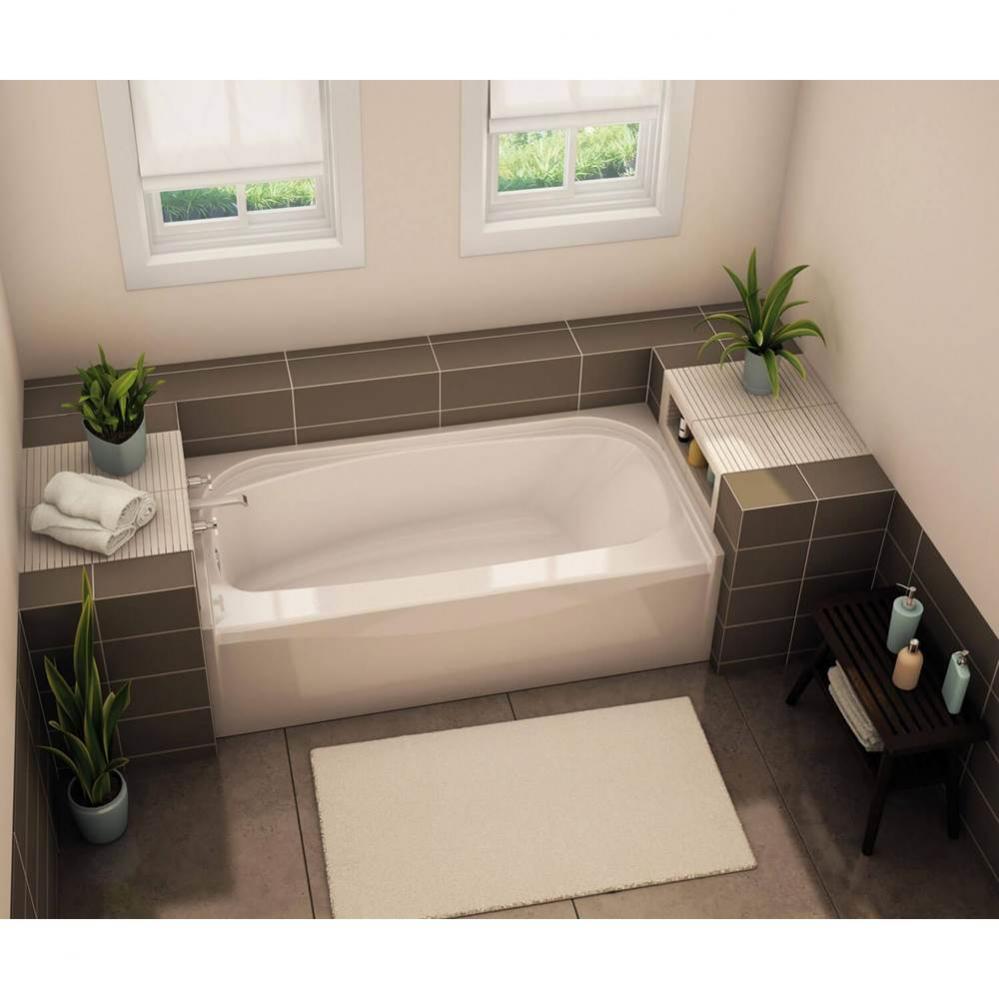 TOF-2954 AFR AcrylX Alcove Left-Hand Drain Bath in White