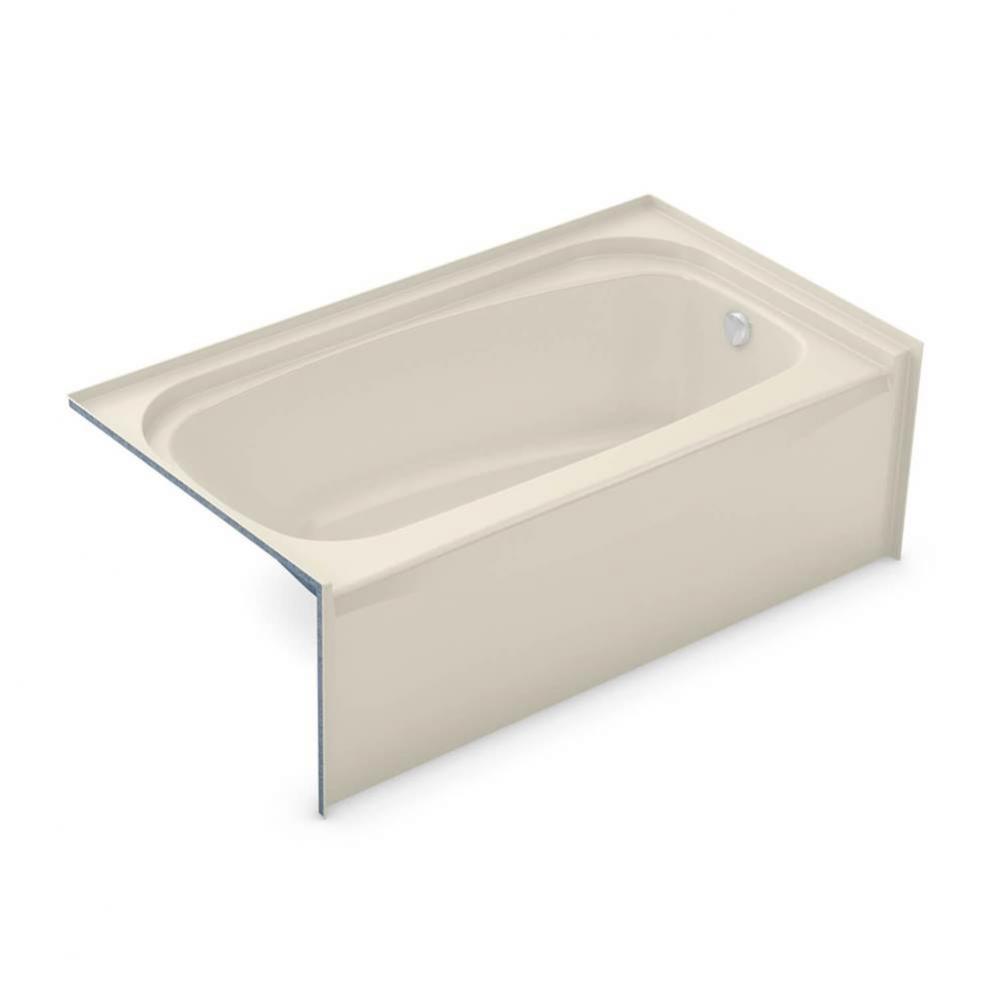 TOF-2954 AFR AcrylX Alcove Left-Hand Drain Bath in Bone