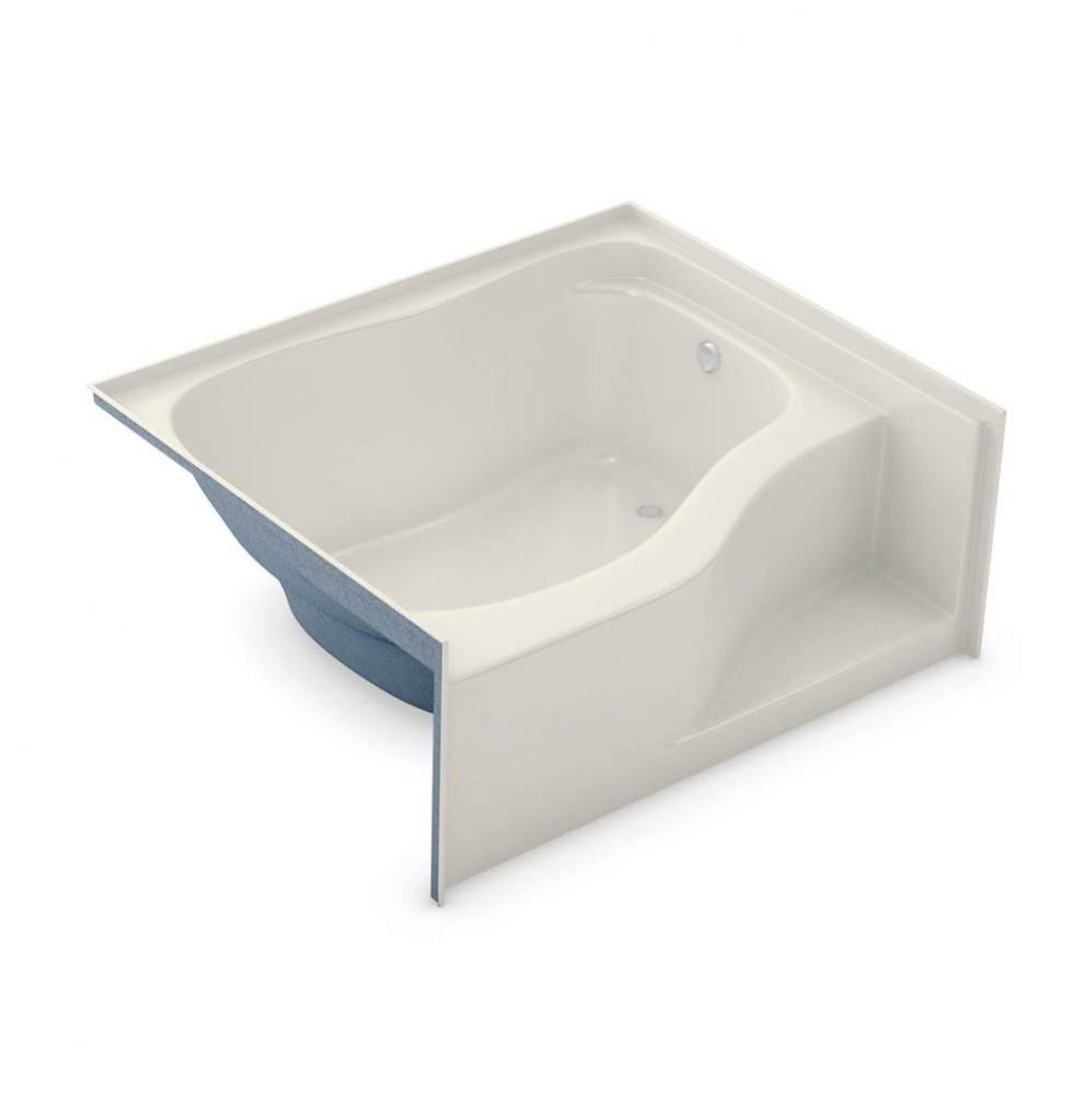 GT-4860 AcrylX Alcove Right-Hand Drain Bodywrap Bath in Biscuit