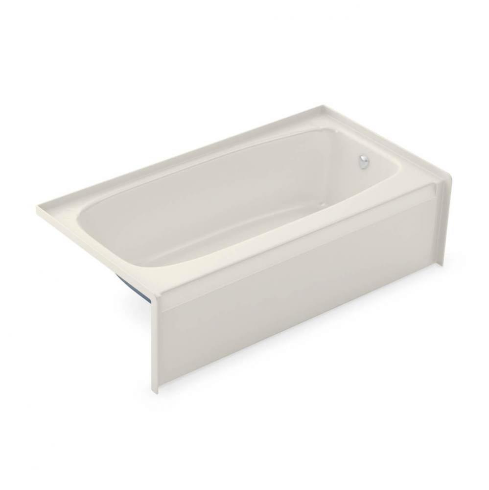 TO-3060 AFR AcrylX Alcove Left-Hand Drain Bath in Biscuit