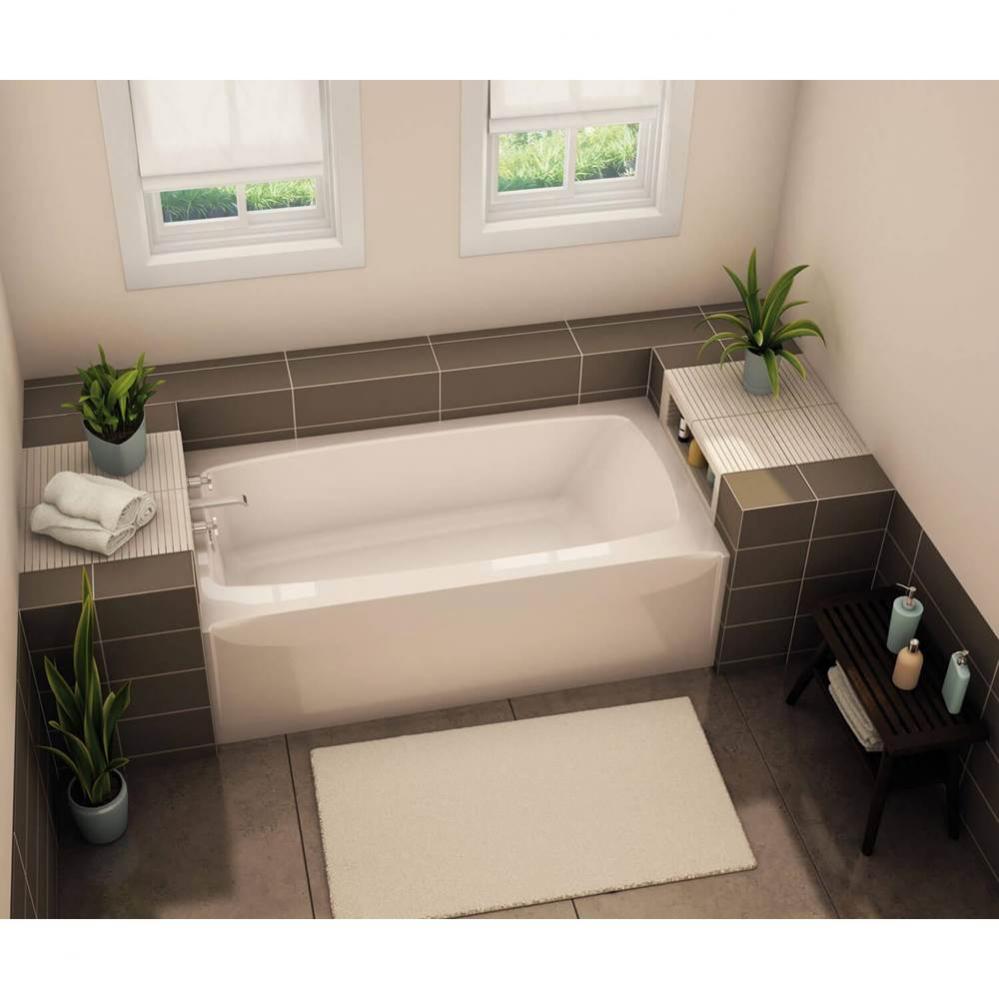 TO-3260 AcrylX Alcove Right-Hand Drain Bath in White