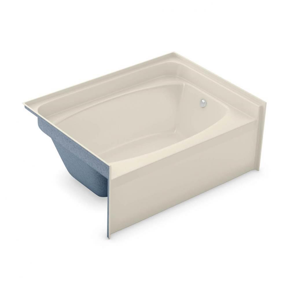 GT-4260 60 in. x 40.5 in. Rectangular Alcove Bathtub with Center Drain in Bone