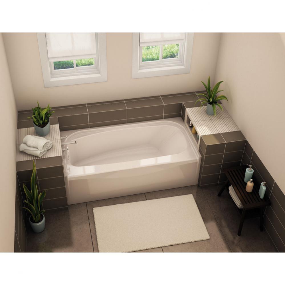 TOF-3060 AFR 59.75 in. x 29.875 in. Rectangular Alcove Bathtub with Left Drain in Bone