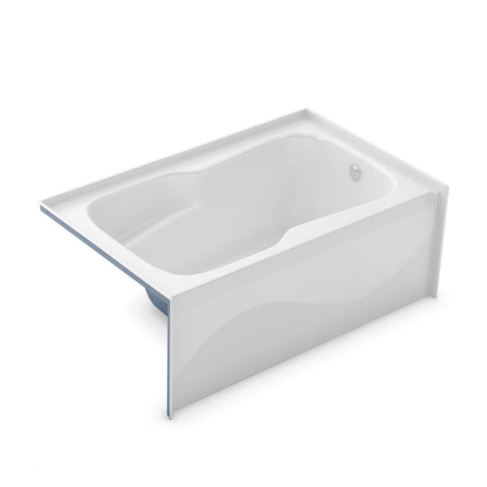 SBA-3660 60 in. x 36.5 in. Rectangular Alcove Bathtub with Left Drain in Bone