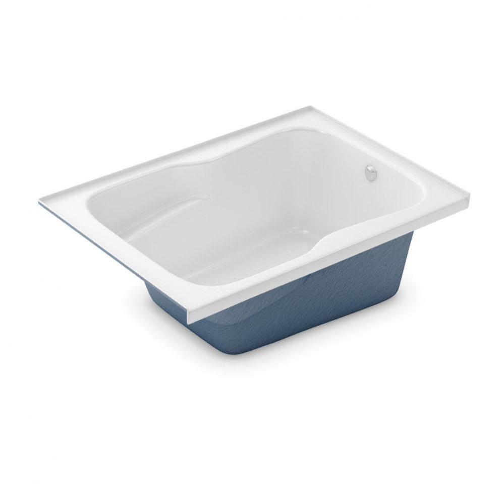 SBF-3660 60 in. x 36.5 in. Rectangular Alcove Bathtub with Right Drain in Biscuit