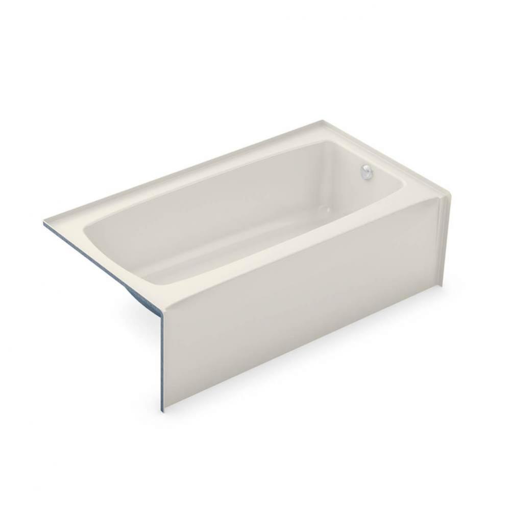 TO-3260 AFR AcrylX Alcove Left-Hand Drain Bath in Biscuit