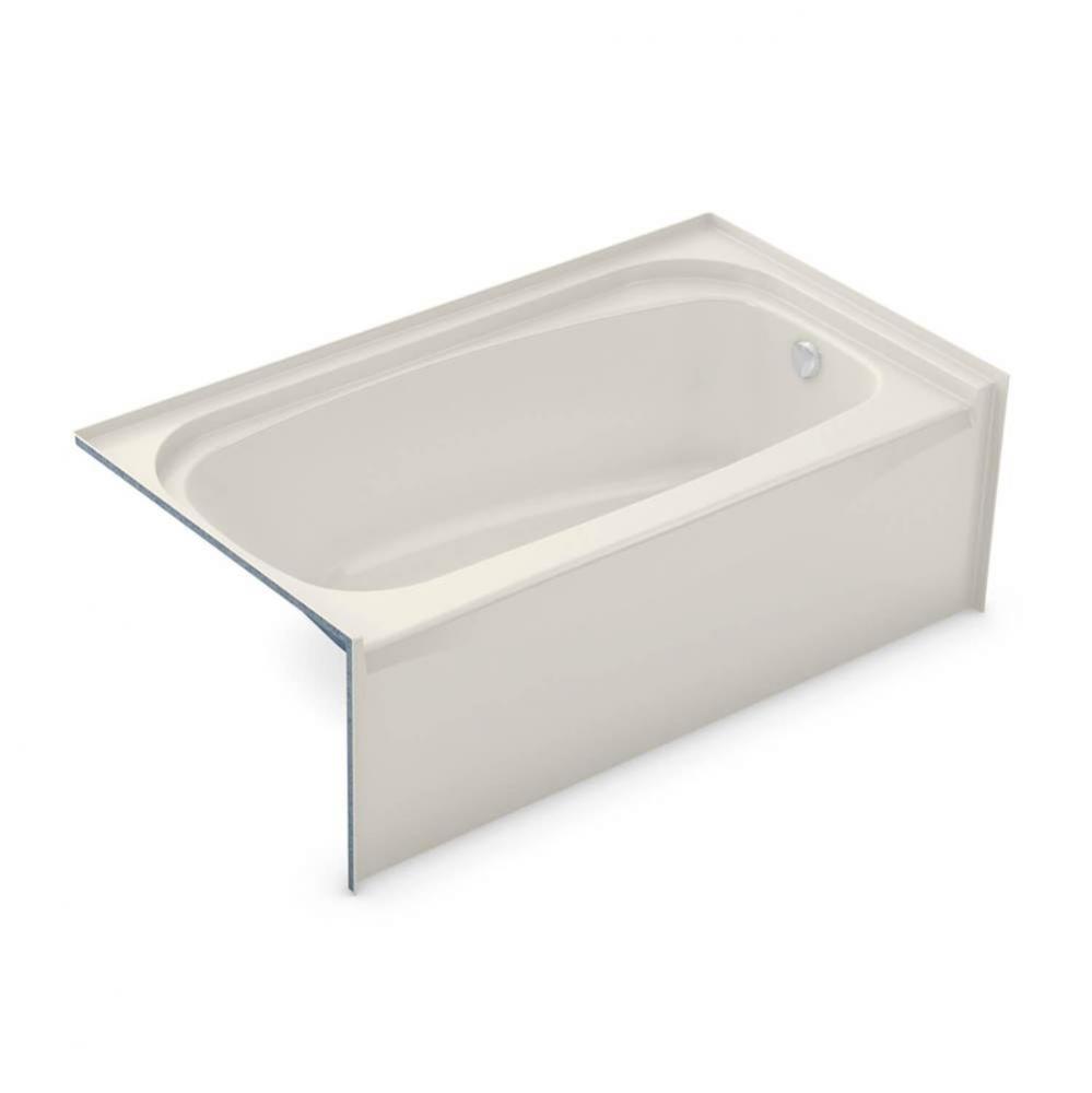 TOF-2954 AcrylX Alcove Right-Hand Drain Bath in Biscuit