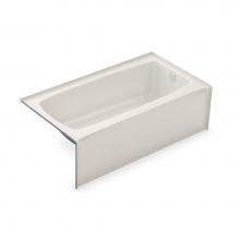 Aker 141350-000-007-002 - TO-3260 AcrylX Alcove Right-Hand Drain Bath in Biscuit