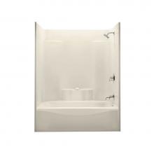 Aker 141227-000-004-002 - TS-3660 AcrylX Alcove Right-Hand Drain One-Piece Tub Shower in Bone