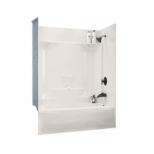 Aker 142012-000-007-094 - KDTS 3260 AcrylX Alcove Left-Hand Drain Four-Piece Tub Shower in Biscuit