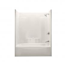 Aker 141227-000-007-002 - TS-3660 AcrylX Alcove Right-Hand Drain One-Piece Tub Shower in Biscuit