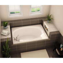 Aker 141112-057-002-100 - OV-4260 AcrylX Drop-in End Drain Bodywrap Bath in White