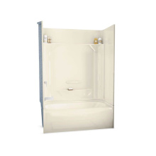 Aker 142000-000-004-094 - KDTS 2954 AcrylX Alcove Left-Hand Drain Four-Piece Tub Shower in Bone
