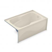 Aker 141080-AFR/R-058-004 - SBA-3660 60 in. x 36.5 in. Rectangular Alcove Bathtub with Right Drain in Bone