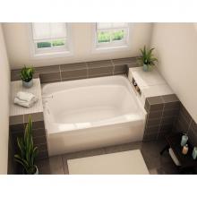 Aker 141082-058-007 - GT-4260 60 in. x 40.5 in. Rectangular Alcove Bathtub with Center Drain in Biscuit