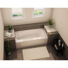 Aker 142009-R-058-004 - TOF-3060 AFR 59.75 in. x 29.875 in. Rectangular Alcove Bathtub with Right Drain in Bone