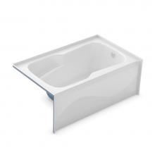 Aker 141080-R-058-004 - SBA-3660 60 in. x 36.5 in. Rectangular Alcove Bathtub with Right Drain in Bone