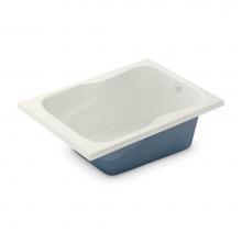Aker 141101-000-007-000 - SB-3660 AcrylX Drop-in End Drain Bath in Biscuit