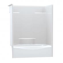 Aker 141227-L-000-002 - TS-3660 59.875 in. x 35.875 in. x 75.125 in. 1-piece Tub Shower with Left Drain in White