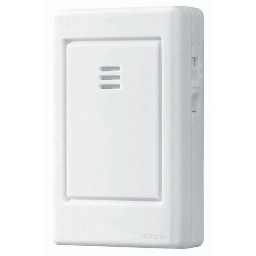 White Wireless Door Chime — 2 note. Includes Receiver, Pushbutton and Pushbutton Battery