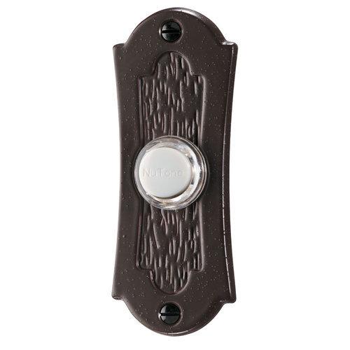 Door Chime Pushbutton, lighted in oil-rubbed bronze