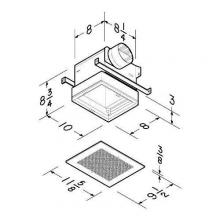 Broan-Nutone 80RDF - Finish Pack, with Metal Grille, 80 CFM, To be used with Model RDH housing pack.