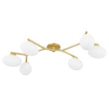 Hudson Valley 5541-AGB - 6 LIGHT SEMI FLUSH