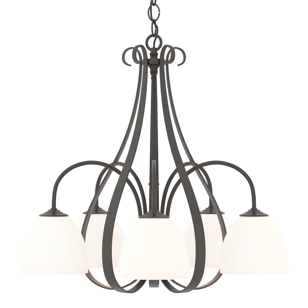 Sweeping Taper 5 Arm Chandelier