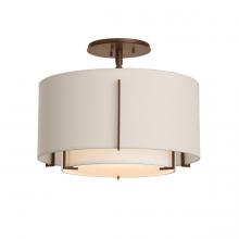 Hubbardton Forge 126501-SKT-05-SF1099-SE1590 - Exos Small Double Shade Semi-Flush