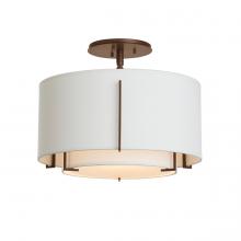 Hubbardton Forge 126501-SKT-05-SF1099-SF1590 - Exos Small Double Shade Semi-Flush