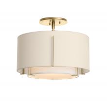 Hubbardton Forge 126501-SKT-86-SF1099-SA1590 - Exos Small Double Shade Semi-Flush