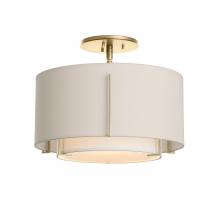 Hubbardton Forge 126501-SKT-86-SF1099-SE1590 - Exos Small Double Shade Semi-Flush