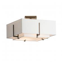 Hubbardton Forge 126507-SKT-07-SF1205-SF1605 - Exos Square Small Double Shade Semi-Flush