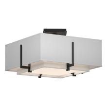 Hubbardton Forge 126507-SKT-10-SF1205-SF1605 - Exos Square Small Double Shade Semi-Flush