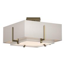 Hubbardton Forge 126507-SKT-86-SF1205-SE1605 - Exos Square Small Double Shade Semi-Flush