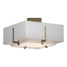 Hubbardton Forge 126507-SKT-86-SF1205-SF1605 - Exos Square Small Double Shade Semi-Flush