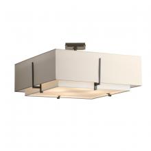 Hubbardton Forge 126513-SKT-20-SF2012-SE2401 - Exos Square Large Double Shade Semi-Flush