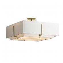 Hubbardton Forge 126513-SKT-85-SF2012-SF2401 - Exos Square Large Double Shade Semi-Flush