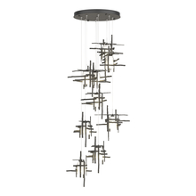 Hubbardton Forge 131109-SKT-STND-20-YC0305 - Tura 9-Light Frosted Glass Pendant