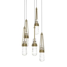 Hubbardton Forge 131120-SKT-LONG-84-YJ0434 - Link 5-Light Blown Glass Pendant