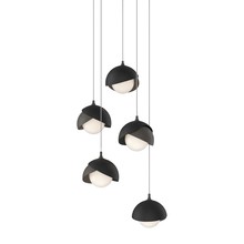 Hubbardton Forge 131125-SKT-LONG-07-10-GG0711 - Brooklyn 5-Light Double Shade Pendant