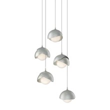 Hubbardton Forge 131125-SKT-LONG-85-82-GG0711 - Brooklyn 5-Light Double Shade Pendant