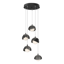 Hubbardton Forge 131125-SKT-STND-10-89-GG0711 - Brooklyn 5-Light Double Shade Pendant