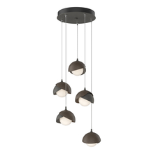 Hubbardton Forge 131125-SKT-STND-20-05-GG0711 - Brooklyn 5-Light Double Shade Pendant