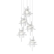 Hubbardton Forge 131126-SKT-LONG-02-II0728 - Tura 5-Light Seeded Glass Pendant