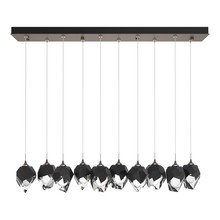 Hubbardton Forge 131143-SKT-LONG-05-BP0754 - Chrysalis 10-Light Small Crystal Pendant