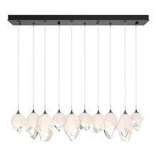 Hubbardton Forge 131145-SKT-LONG-89-WP0756 - Chrysalis 10-Light Mixed Crystal Pendant