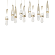 Hubbardton Forge 131200-SKT-LONG-86-YG0434 - Link 10-Light Blown Glass Pendant