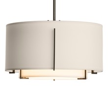 Hubbardton Forge 139602-SKT-MULT-14-SF1099-SE1590 - Exos Small Double Shade Pendant