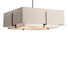 Hubbardton Forge 139635-SKT-MULT-05-SF2012-SE2401 - Exos Square Large Double Shade Pendant